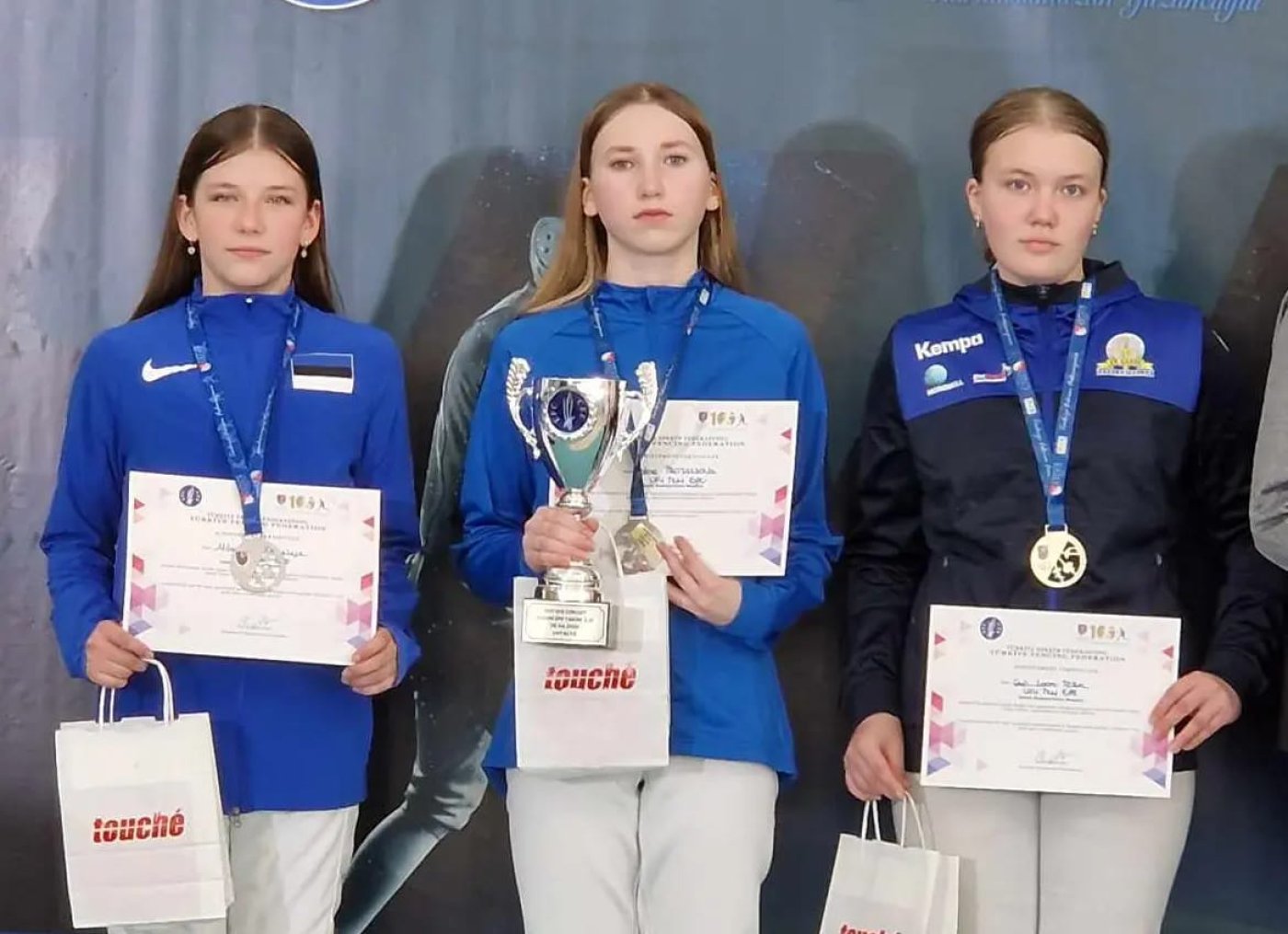 Протасова выиграла золотую медаль на этапе кубка Европы по фехтованию U14