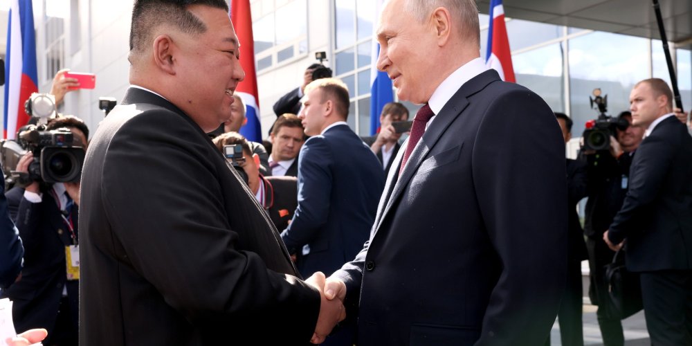 Kim Jong-un and Vladimir Putin