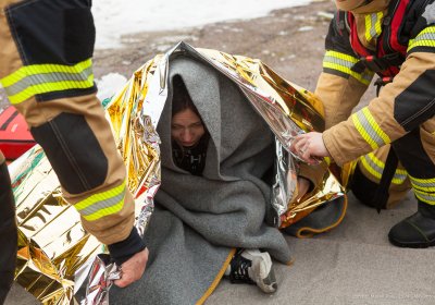 На озере Харку провалились под лед два мальчика и бросившийся им на помощь мужчина