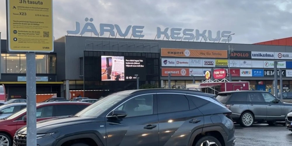 Järve Keskus усиливает охрану парковки для предотвращения дрифтинга